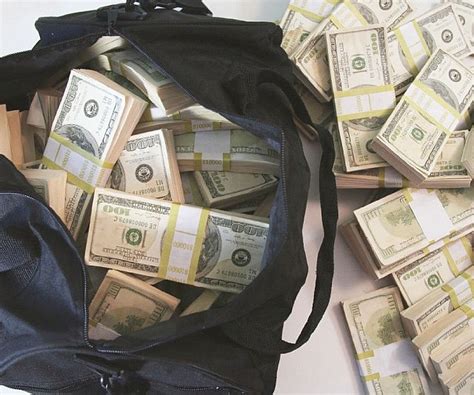 fake bags of money|million dollar prop money bag.